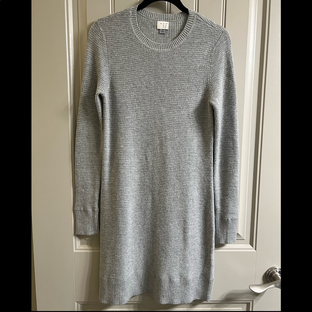 Target crew neck gray sweater dress